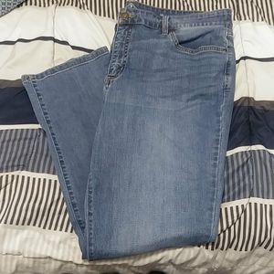 St John's Bay Straight Leg Medium Wash Jeans